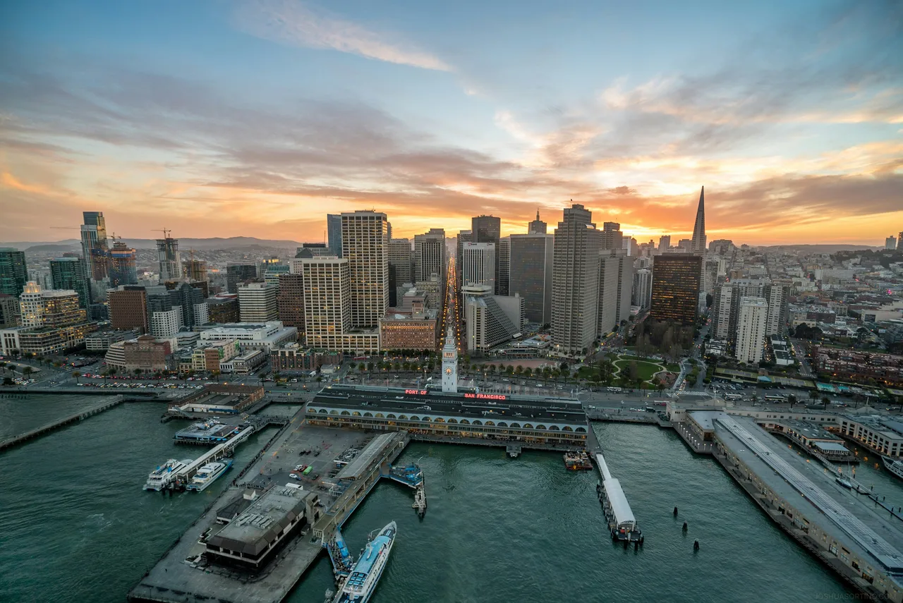 Guests at an evening event reception in San Francisco